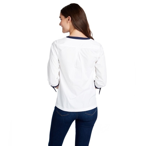 🐦⬛Host Pick🐦⬛Vineyard Vines Color Block Savannah Popover Top - Picture 6 of 10